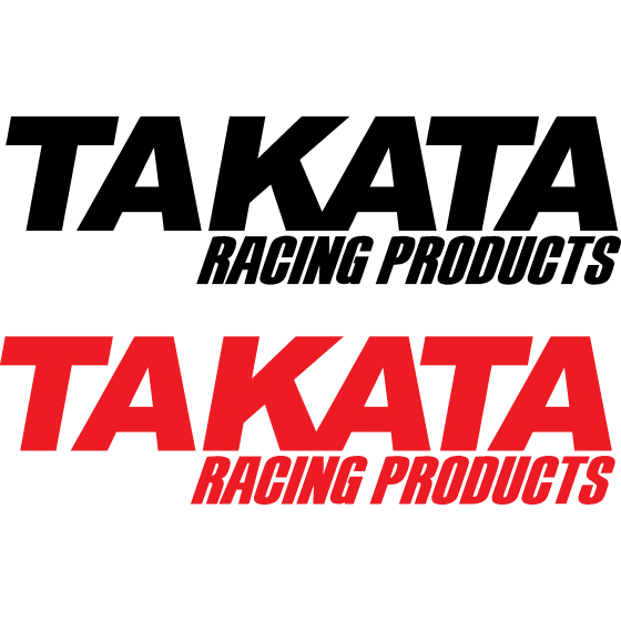 2x Takata Racing Vinyl...