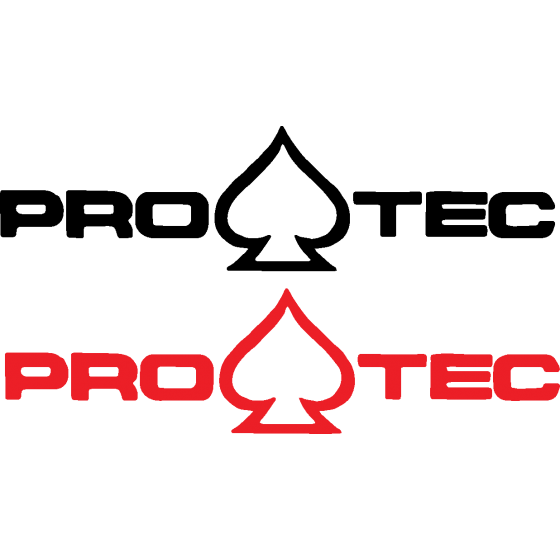 2x Pro Tec Long Logo Decal...