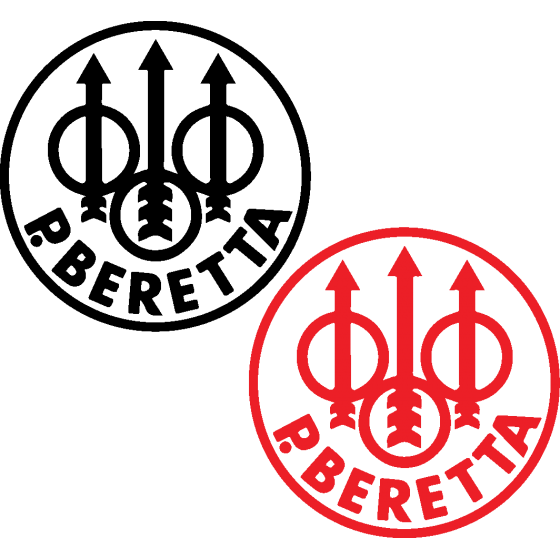 2x Beretta Logo Stickers...