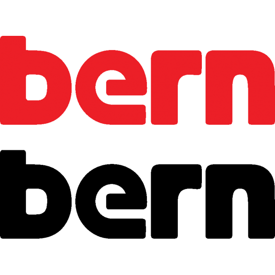 2x Bern Logo Decals Stickers