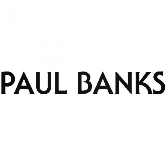 Paul Banks Band Decal Sticker