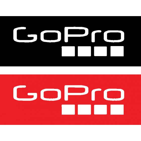 2x Gopro Block Stickers Decals