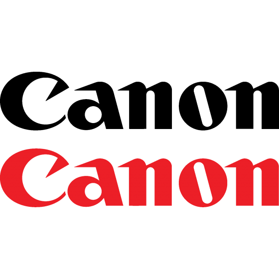 2x Canon Decals Stickers