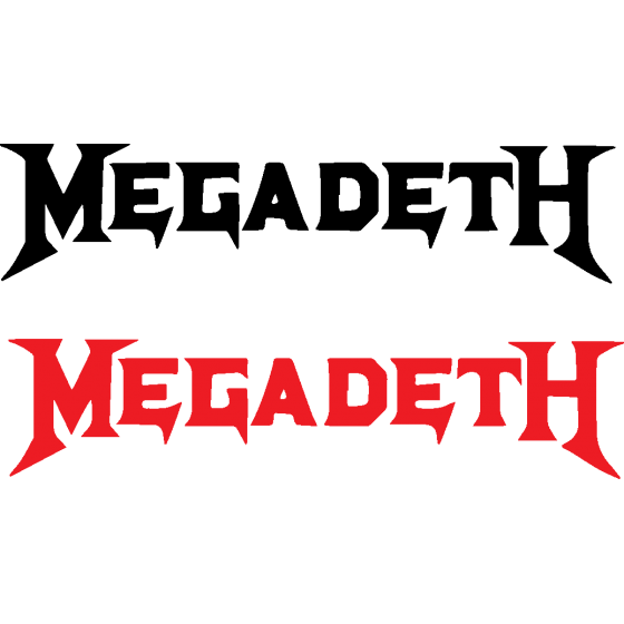 2x Megadeth Vinyl Decals...