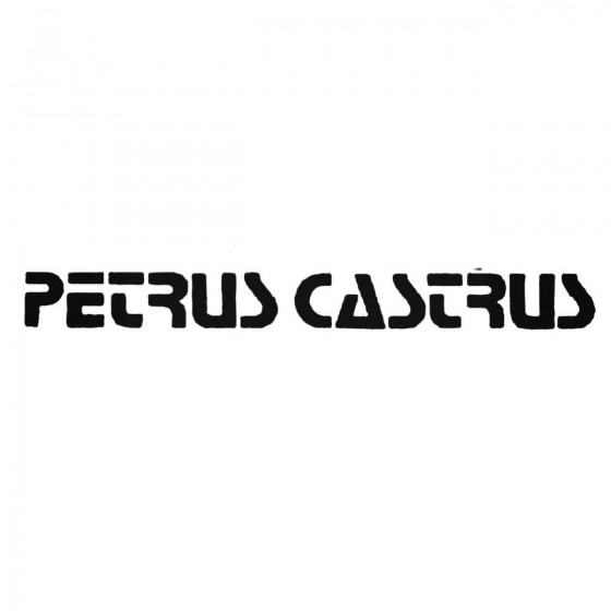 Petrus Castrus Band Decal...