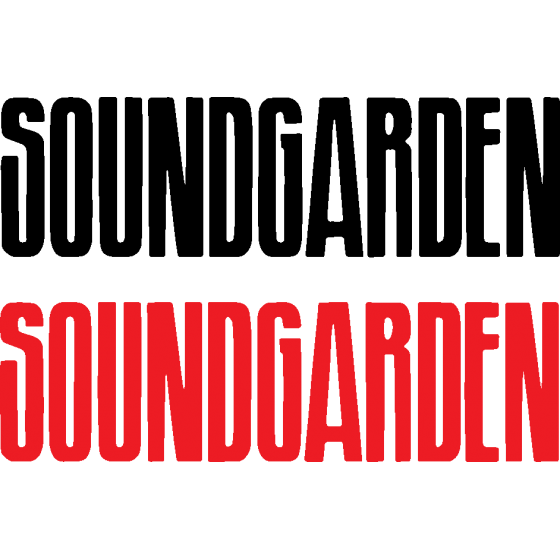 2x Soundgarden Vinyl Decals...