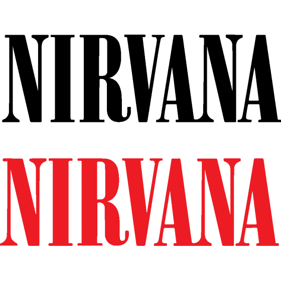 2x Nirvana Logo Vinyl...