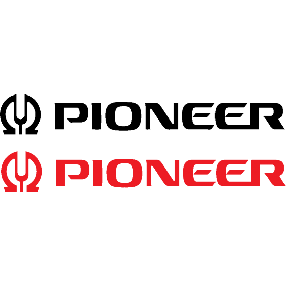 2x Pioneer Audio V1 Decals...