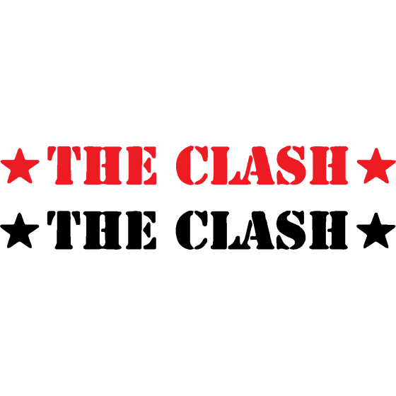 2x The Clash Decals Stickers