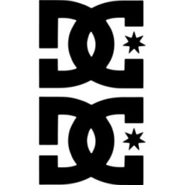 DC Shoes Stickers – Skateboarding Street Action Sports Decals (2-Pack)