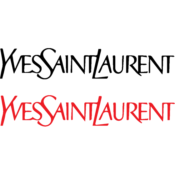 2x Yves Saint Laurent Logo...