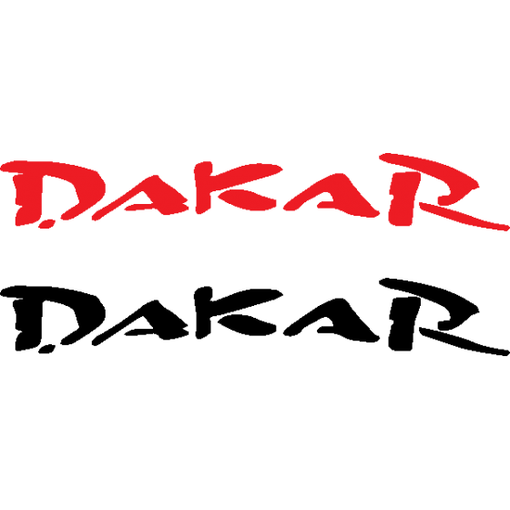 2x Dakar Decals Stickers