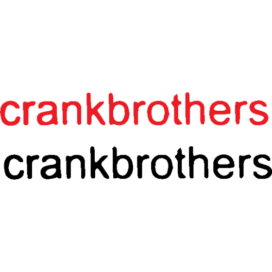 2x Crank Brothers Text...