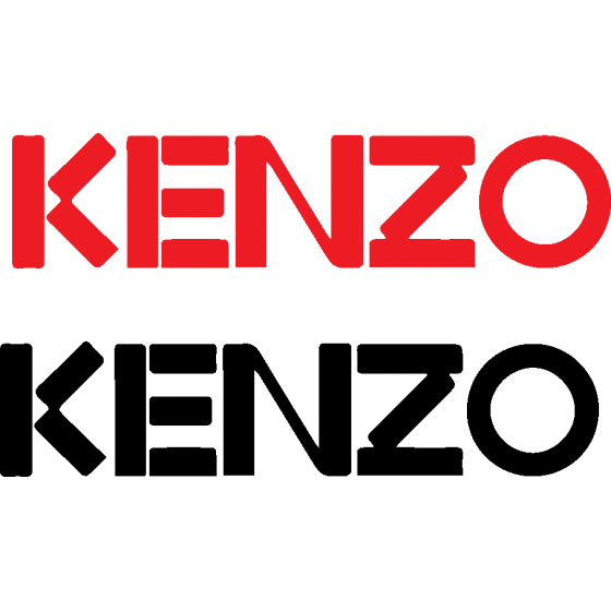 2x Kenzo Logo Stickers Decals