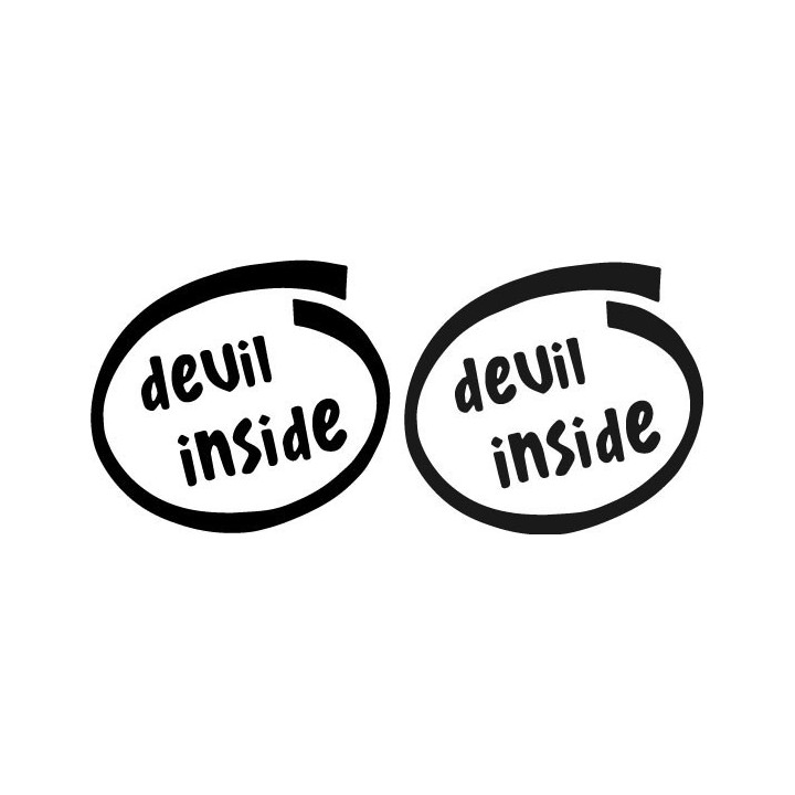 Devil Inside Stickers – Funny Intel Parody Decals (2-Pack)