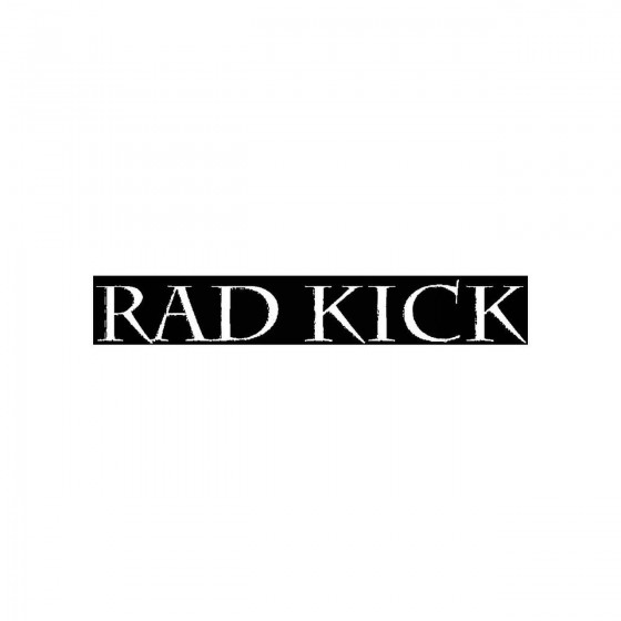 Rad Kickband Logo Vinyl Decal