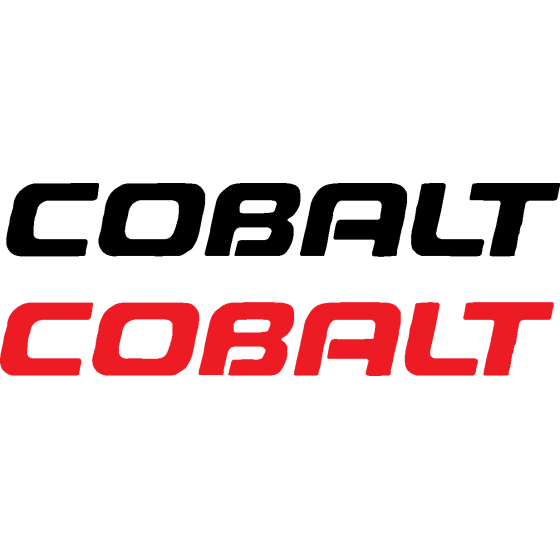 2x Cobalt Automotive Decals...