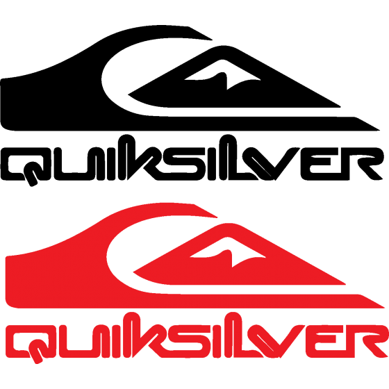 2x Quiksilver Surf Logo 2...