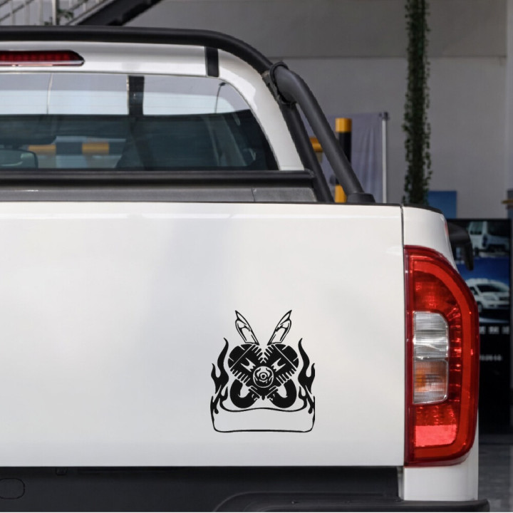 Buy Atv Tribal Bike Style 8 Decal Sticker Online