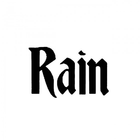 Rain 2band Logo Vinyl Decal
