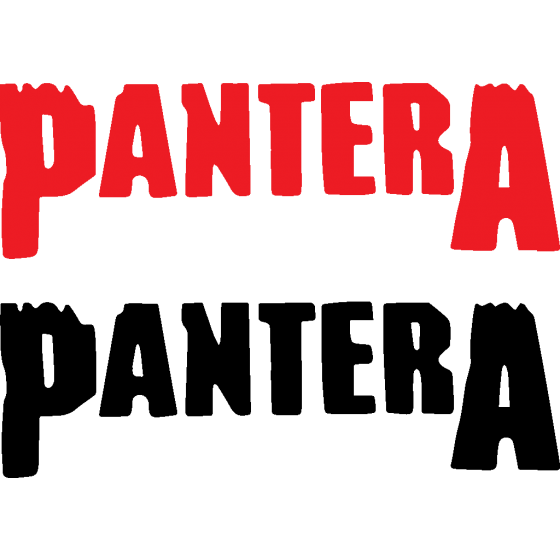 2x Pantera Logo Vinyl...
