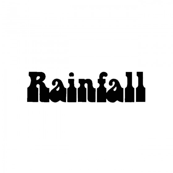 Rainfall 3band Logo Vinyl...