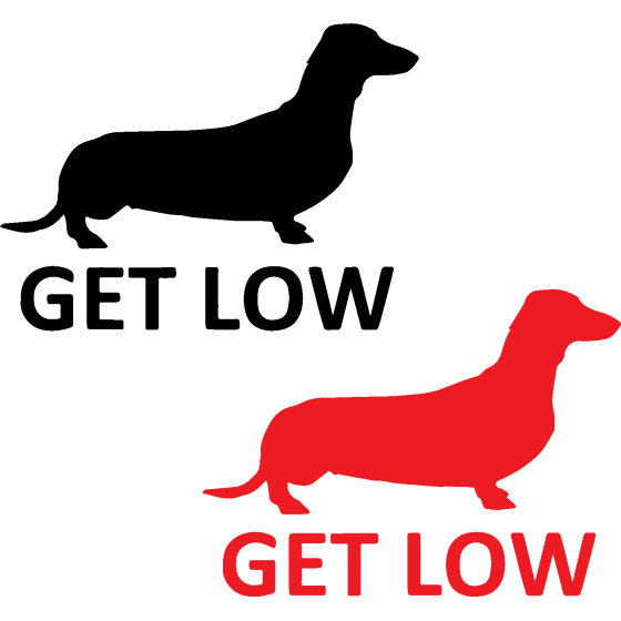 2x Get Low Dachshund Dog...