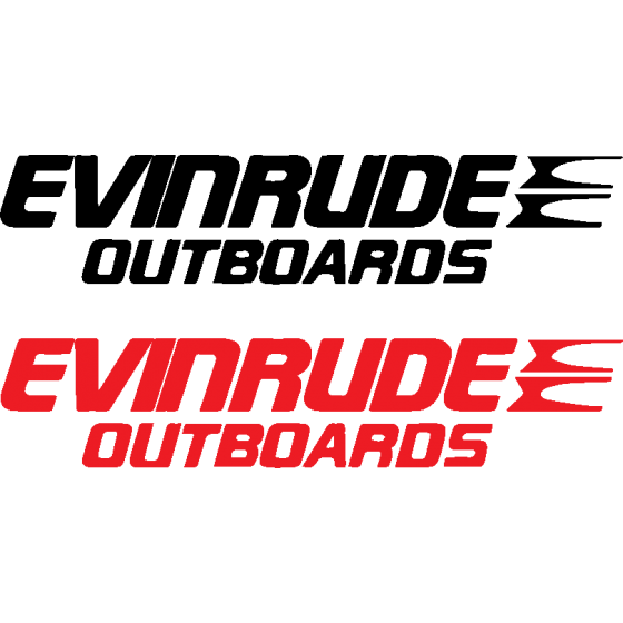 2x Evinrude Outboards Logo...