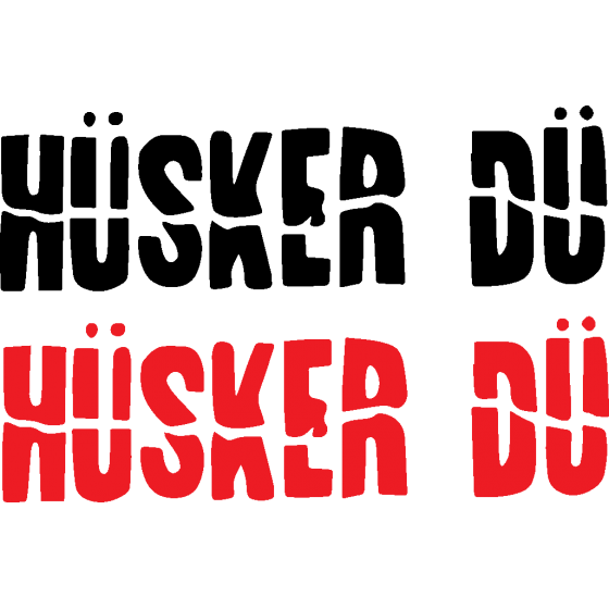 2x Husker Du Logo Vinyl...
