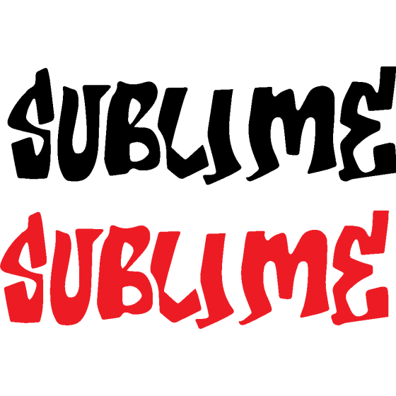 2x Sublime Logo Vinyl...