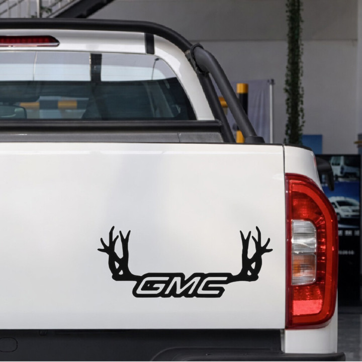 Buy Gmc Antlers Deer Hunting Vinyl Decal Sticker Online
