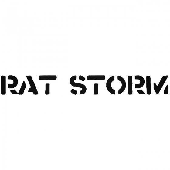 Rat Storm Band Decal Sticker