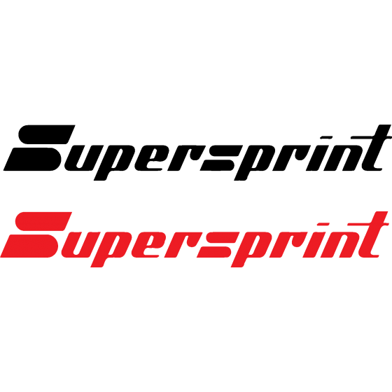 2x Supersprint Decals Stickers