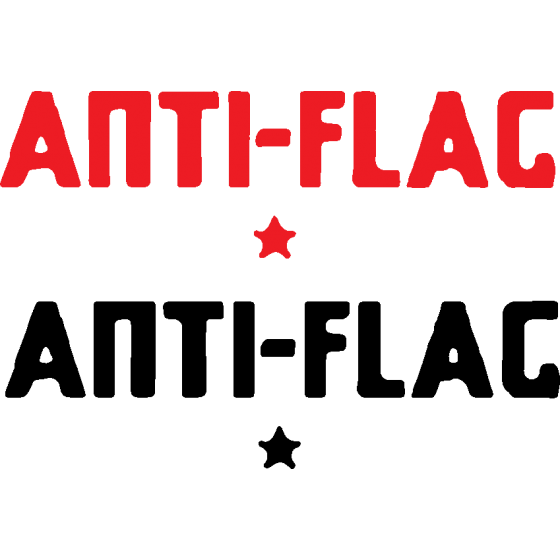 2x Anti Flag Decals Stickers