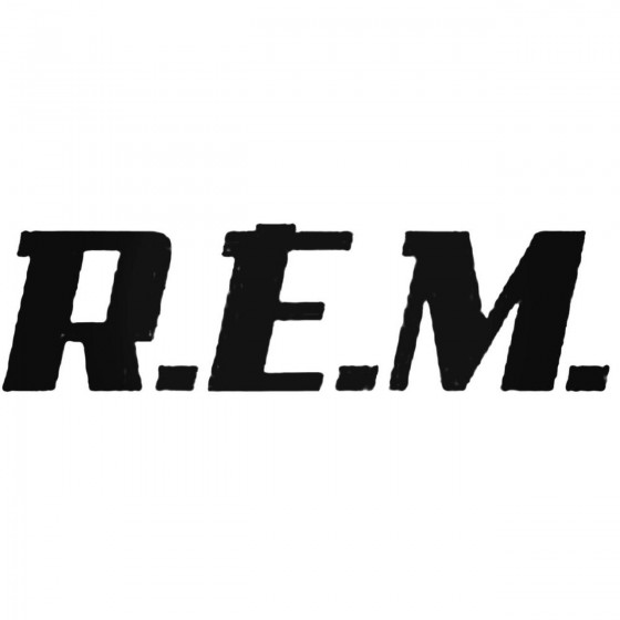 Rem Band Decal Sticker