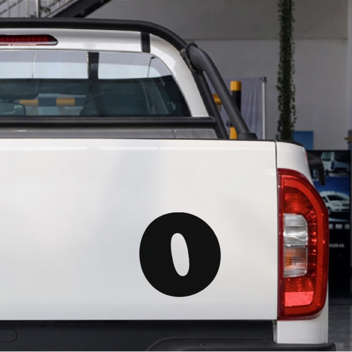 Buy Set Of 2 Number 0 Motocross S Decal Sticker Online