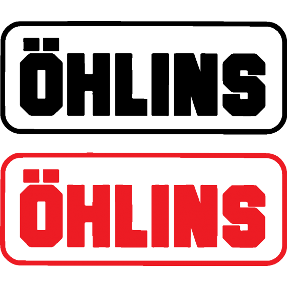 2x Ohlins Logo Vinyl Decals...