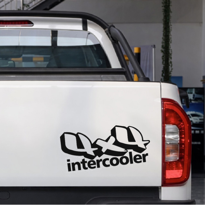 2x 4x4 Intercooler Stickers Decals - DecalsHouse