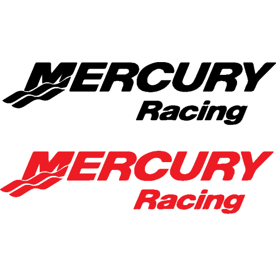 2x Mercury Racing Vinyl...