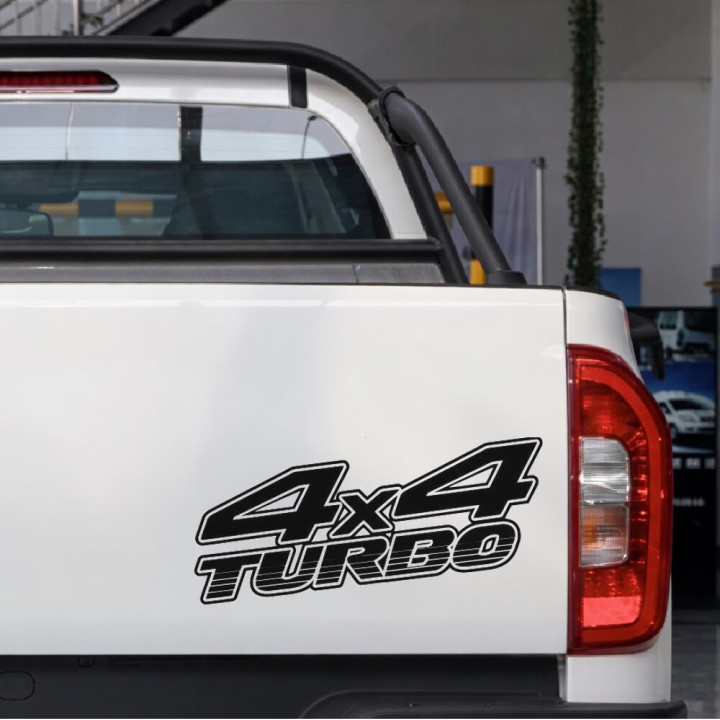2x 4x4 Turbo Stickers Decals - DecalsHouse