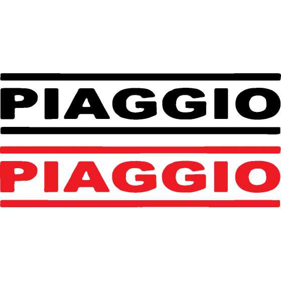 2x Piaggio Style 3 Decals...