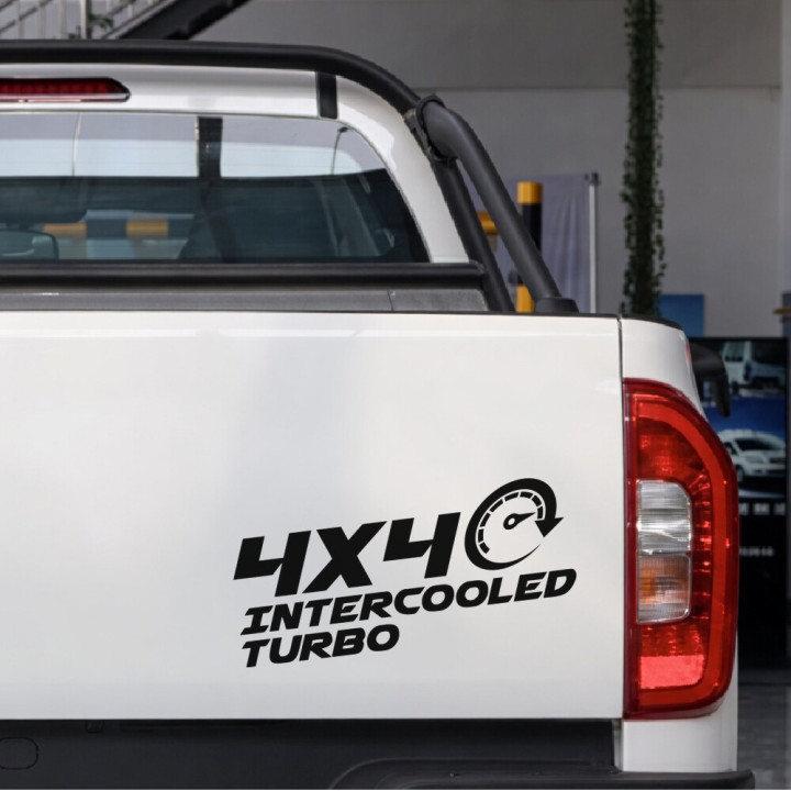 2x 4x4 Intercooled Turbo 4x4 4wd Off Road Die Cut Stickers Decals - DecalsHouse