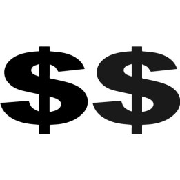 Dollar Sign Stickers – Money Symbol Decals (2-Pack)