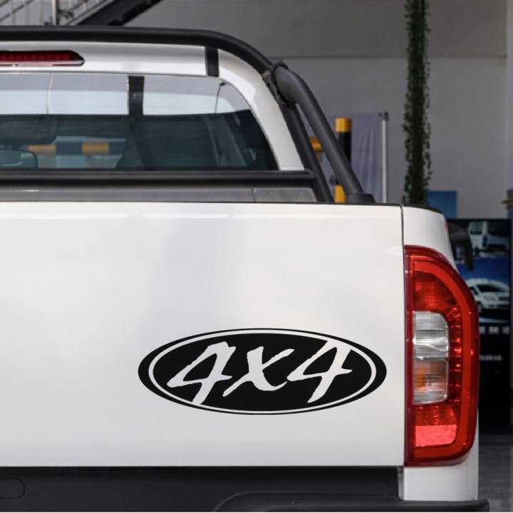 2x 4x4 Off Road 4wd Die Cut Style Oval Stickers Decals - DecalsHouse