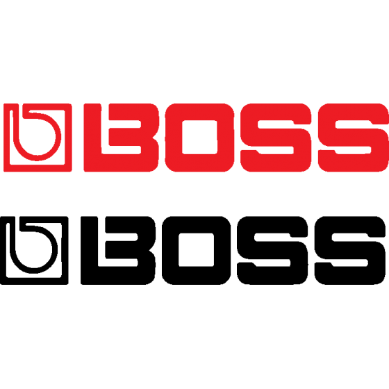 2x Boss Vinyl Decals Stickers