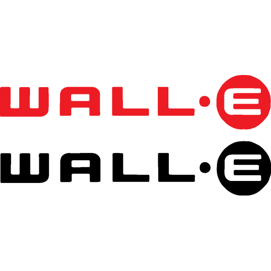 2x Wall E 2 Decals Stickers