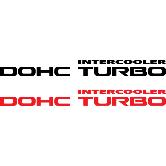 2x Dohc Intercooler Turbo...