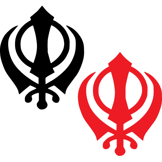 2x Khanda Sikhism Symbol...