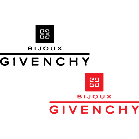 2x Givenchy Logo Stickers...