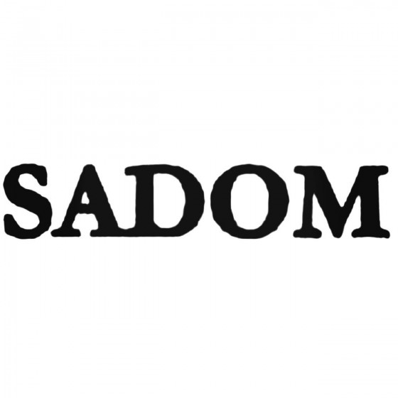 Sadom Band Decal Sticker
